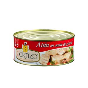 Lata de atun Cortizo grande RO-1000 1kg.