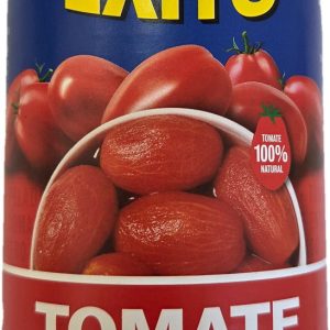 Bote de tomate de pera entero pelado marca Éxito 1/2 kg.