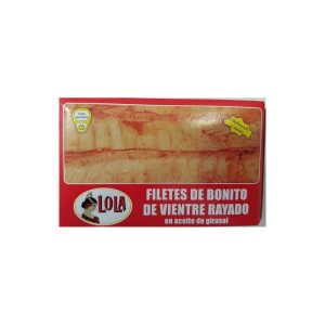 Filetes de bonito de vientre rayado RR-125 de Lola