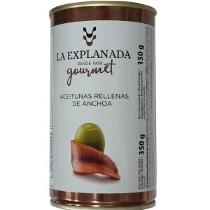 Azeitonas verdes recheadas com anchovas "La Explanada Gourmet" 150g.