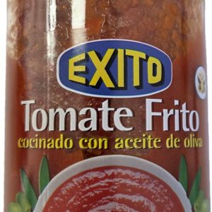 Tomate frito con aceite de oliva Exito tarro de cristal.
