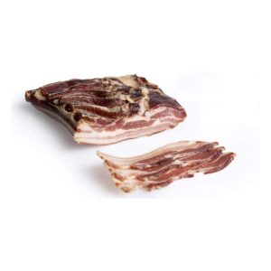 Bacon curado y ahumado 1 kg. aproximado.