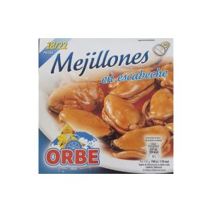 Mejillones en escabeche Orbe 18/22 piezas RO-120