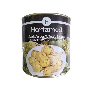 Alcachofas con tallo a la romana