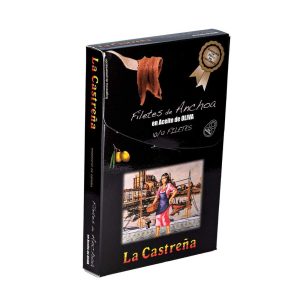 Anchoas del Cantábrico en aceite de oliva RR-120 10-12 filetes La Castreña