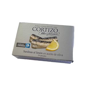 Sardinas de Rianxo al limón en aceite de oliva Alta Selección Cortizo RR-120