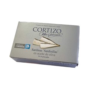 Sardinillas de Rianxo en aceite de oliva Alta Selección Cortizo RR-120