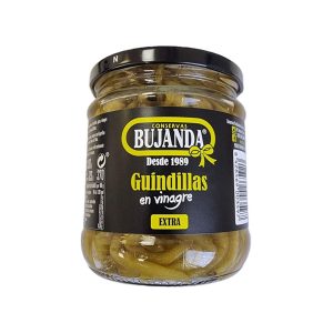 Guindillas picantes en vinagre calidad extra Bujanda 370 ml 125 g escurrido