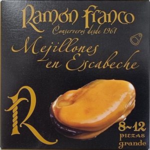 Mejillones en escabeche Ramon Franco 8/12 piezas. RO-120